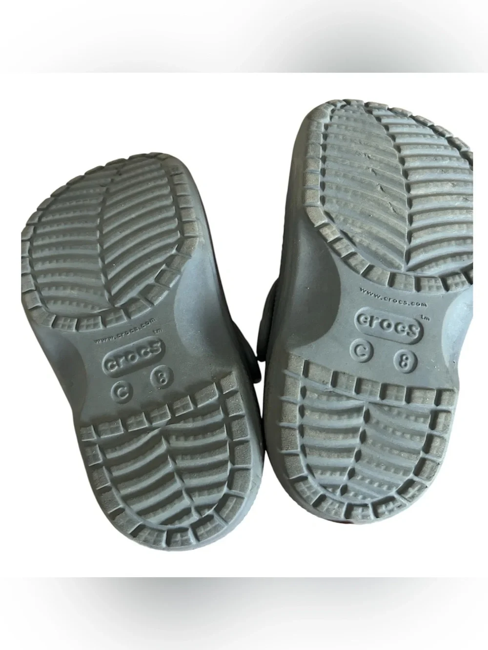 CROCS Kids Cozy-Lined Clogs in Grey